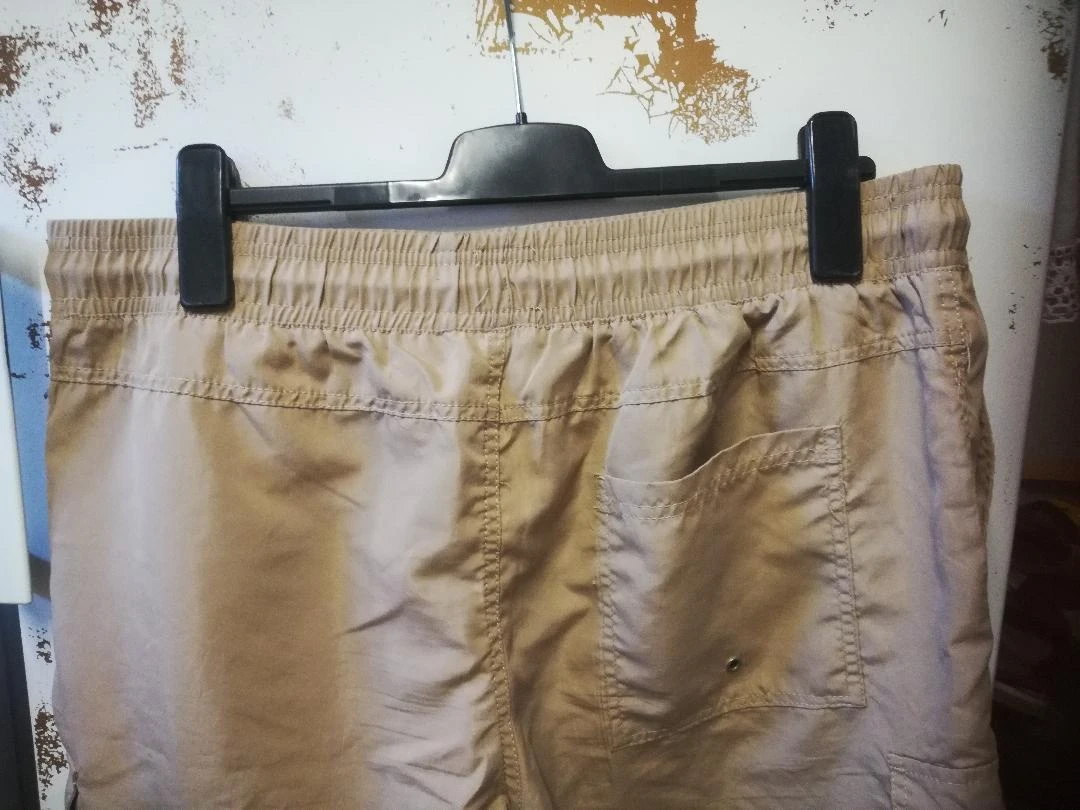 Bermudas (largo 60 cm) elástico Ecru/Sable etiqueta T.XL – photo 4